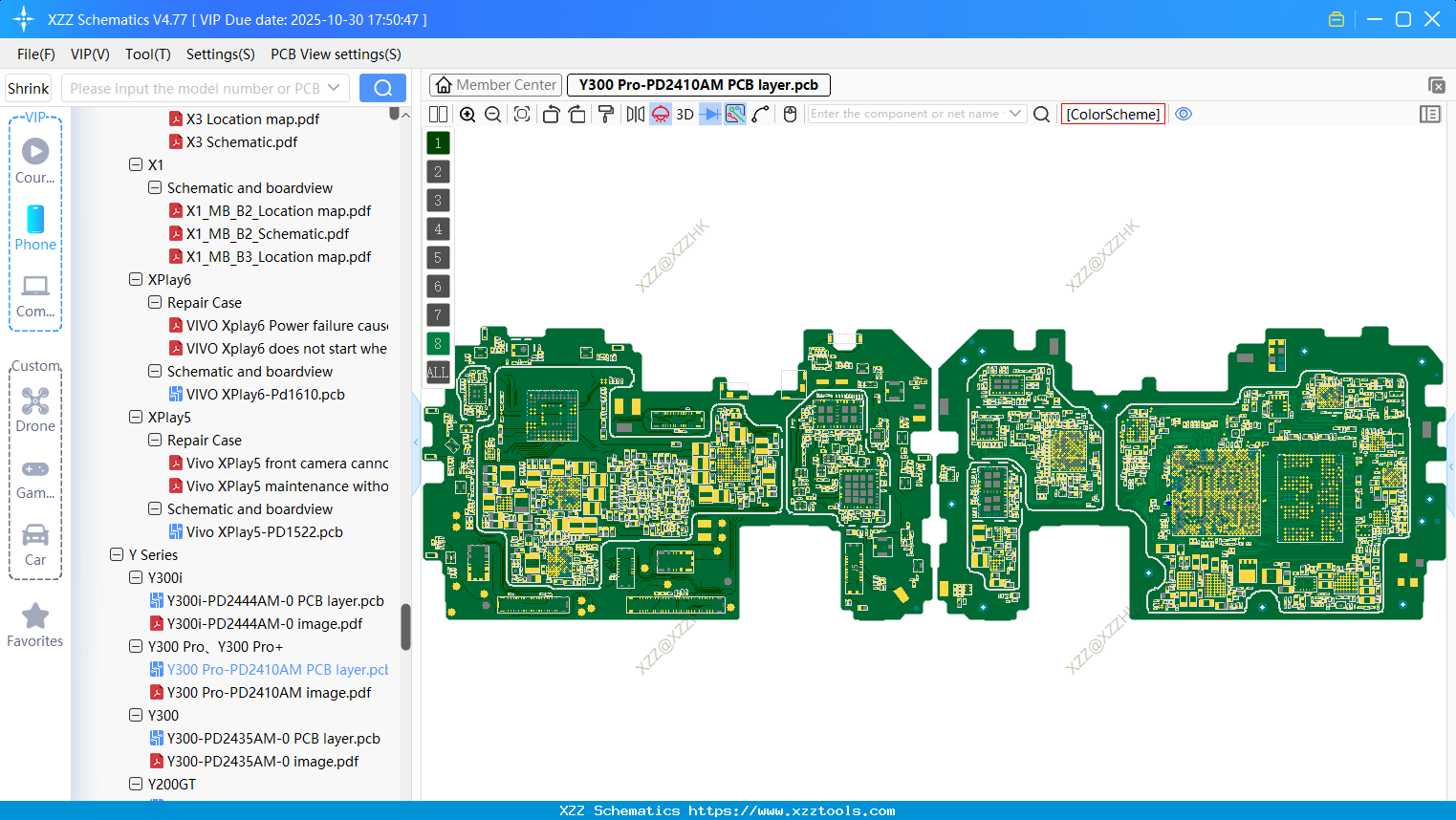 VIVO Y300 Pro-PD2410AM PCB Layer
